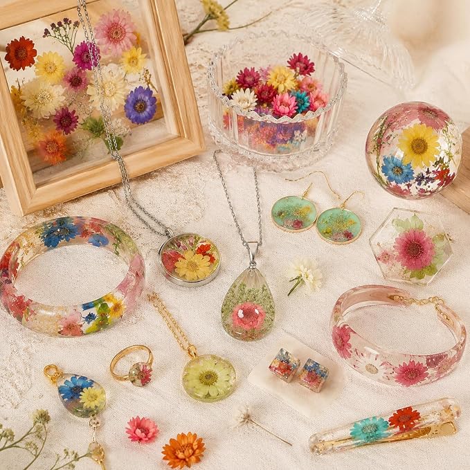 300 Pcs Mini Dried Flowers for Resin, Small Dried Flowers for Crafts Resin Nails - Image 2