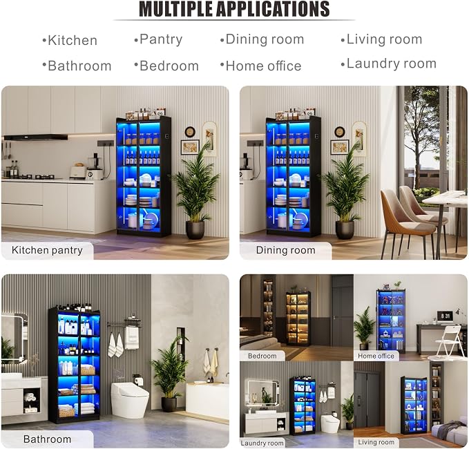 Dystler 65" Tall 5-Tier Display Cabinet - Image 6