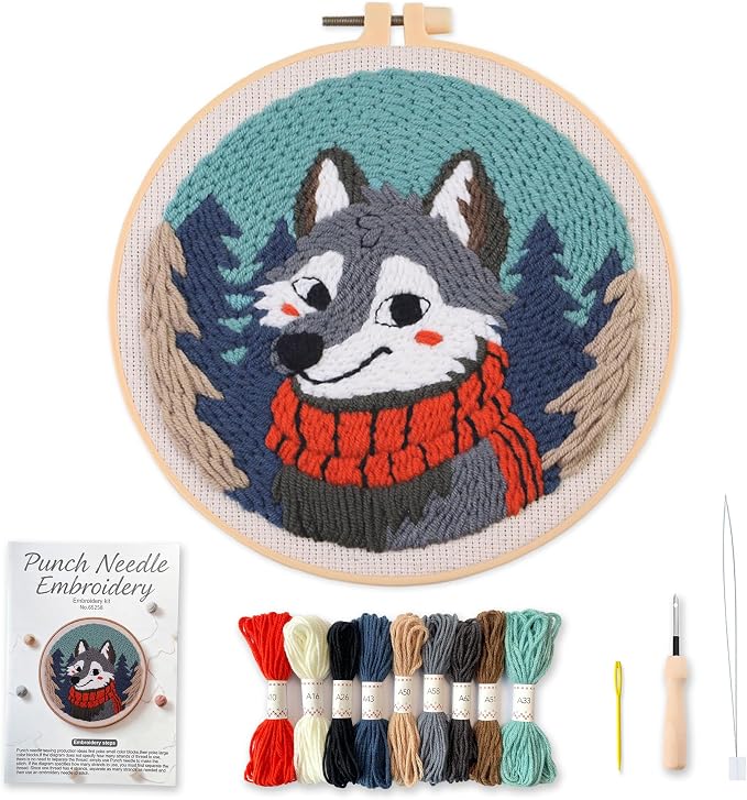 Myfelicity Punch Needle kit, a Beginner Set by Myfelicityembroiderykit