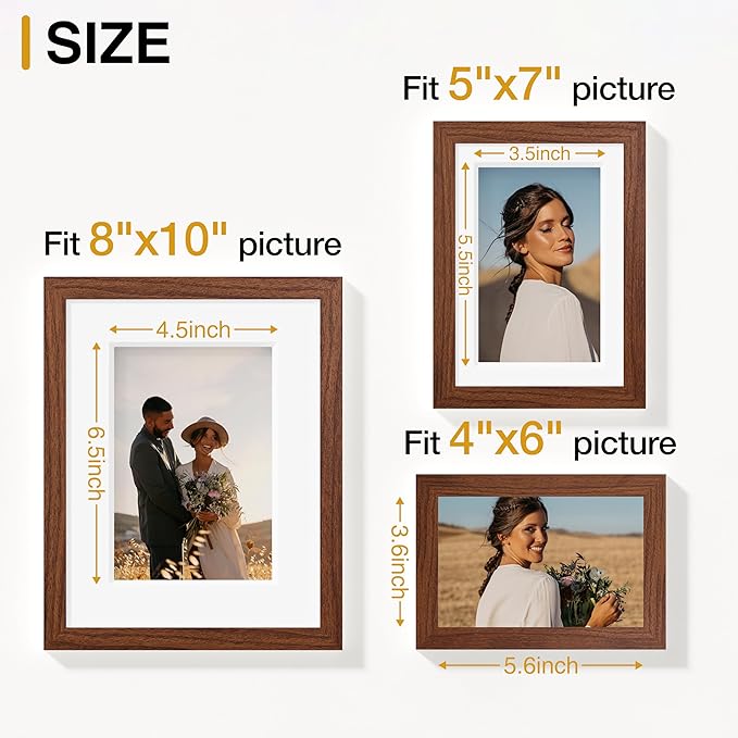 Vittanly 15 Pack Picture Frames Collage Wall Decor, Gallery Frame Set - Image 3