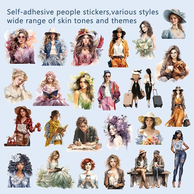 People Stickers Book for Adults - Image 5