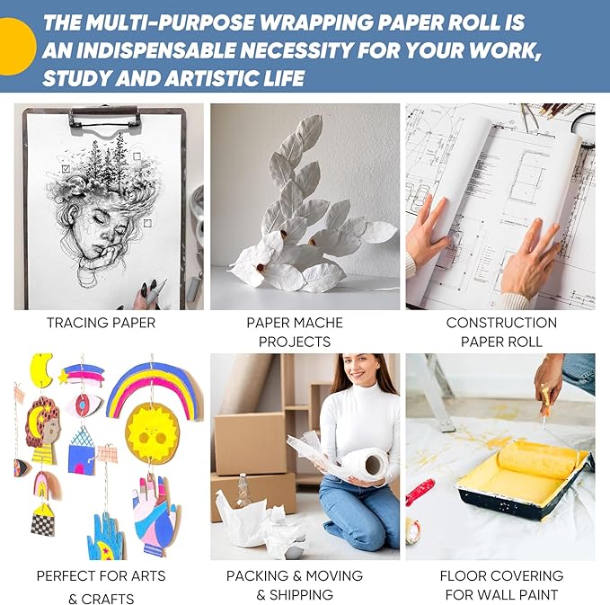 15" x 600" Drawing Paper Roll, Bouquet Flower Wedding Gift Wrapping Paper - Image 4