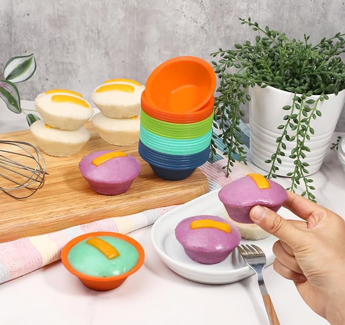 Webake 24 Pcs Platinum Silicone Puto Molder Filipino Medium-Size, 2.75" - Image 5