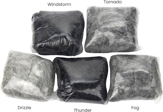 Corriedale Carded Sliver Wool Roving Variety Bundle | Best Core Wool - Image 2