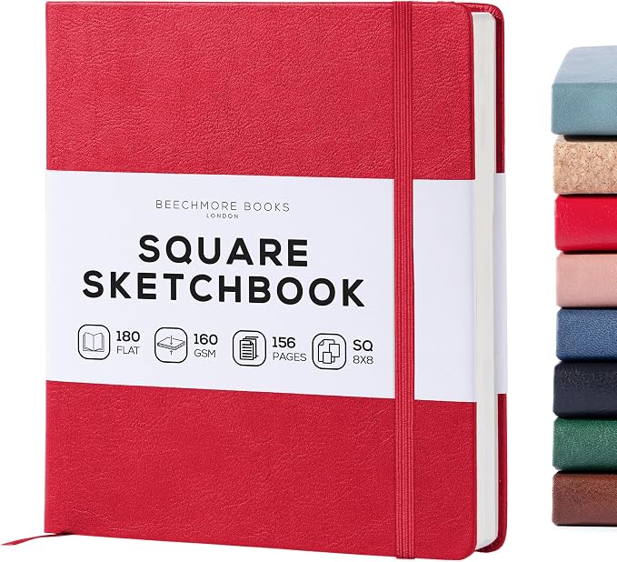 Beechmore Books Square Mixed Media Sketchbook by BeechmoreBooks