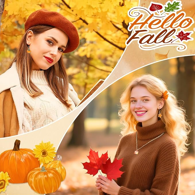 SANNIX 350Pcs Holiday Charm, Mixed Fall Thanksgiving Halloween Christmas Charms - Image 4
