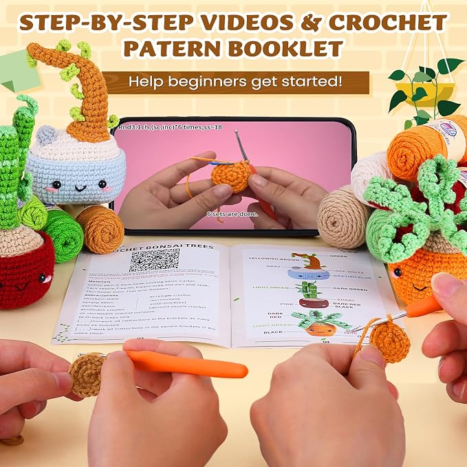 Crochetta Crochet Kit for Beginners, Beginner Crochet Kits for Adults - Image 4