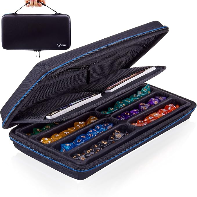 SIQUK Dice Case DND Dice Box Dice Storage Case Dice Organizer Holder by SIQUK
