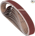 10 Pcs Sanding Belts 1-1/2 x 30 Inch 36 Grit Aluminum Oxide Abrasive Sandpaper for Belt Sander Metal Grinding Wood Working Weld Rust Removal