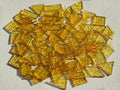 Large Transparent Textured Glass Mosaic Tiles by Unknown
