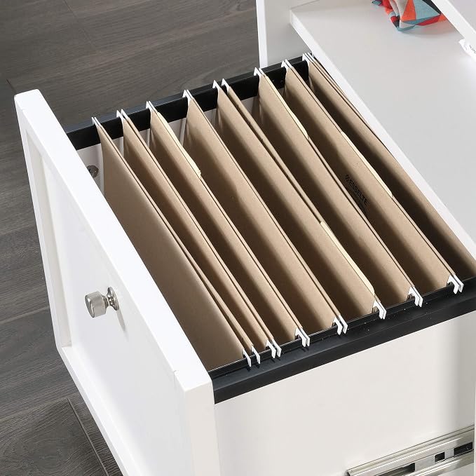 Sauder Craft Pro Series Craft Table/ Pantry cabinets, in White finish - Image 6