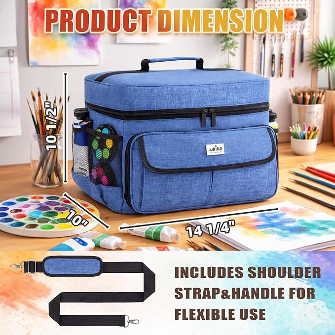 JJRING Acrylic Paint Organizer Bag - Image 2