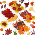 Augshy Fall Dried Pressed Flowers Orange Pressed Fall Leaves by Augshy