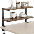 2-Tier Desk Extender, 22-inch Clamp-On Desk Shelf, Height-Adjustable Desktop by ART-GIFTREE