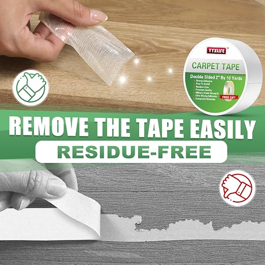 YYXLIFE Double Sided Removable Rug Tape - Image 6
