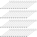 Moxweyeni 100 Pcs Pegboard Hooks Peg Board Organizer Accessories Holders Hanging Stainless Steel Display Wall Hooks for 1/8 and 1/4 Pegboard Wall for Garage Storage Tools(8 Inch)