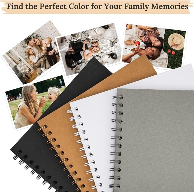 Scrapbook 10x10 Inch DIY Scrapbook Album Hardcover Kraft Paper 100 pages/50 - Image 7