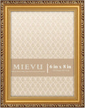 6×8 Picture Frame Gold by MIEVU