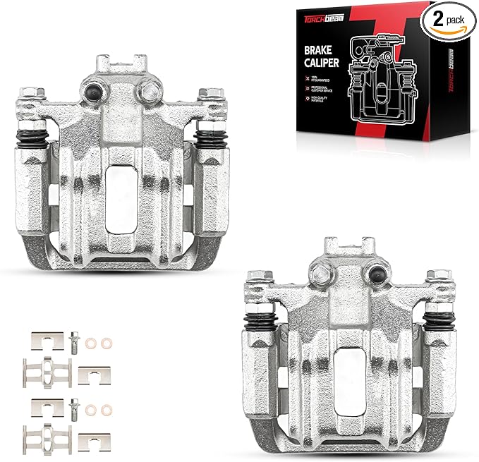 Torchbeam Rear Brake Calipers Set for Honda CR-V 2007-2011, Acura RDX 2007-2012, Honda Accord Crosstour 2010-2011, Rear Left and Rear Right Calipers Replace # 19B2910A+19B2911A