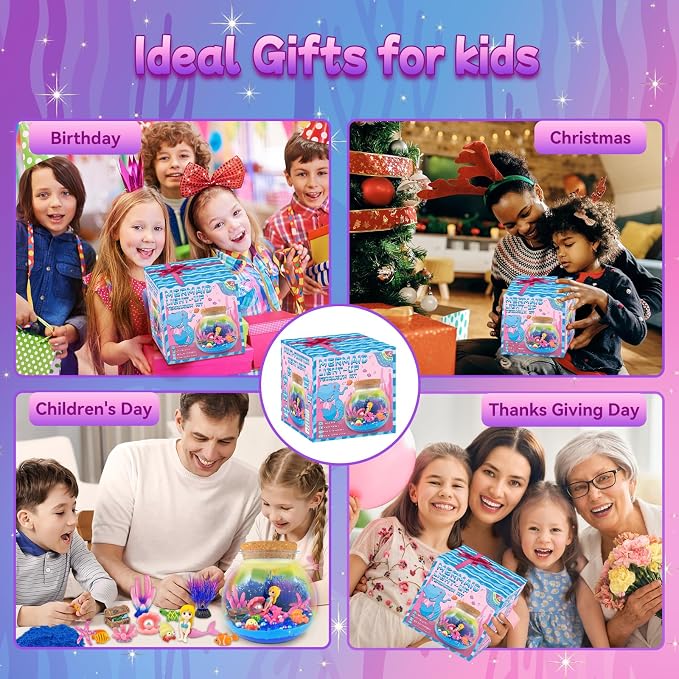 7july Mermaid Terrarium Craft Kit - Image 6