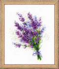 RIOLIS - Bouquet with Lavender 1607, Floral Cross Stitch Kits 6"X7", Cross by RIOLIS