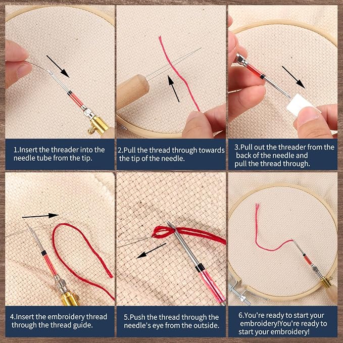 29 Pcs Punch Needle Embroidery Kit, Complete Set - Image 4