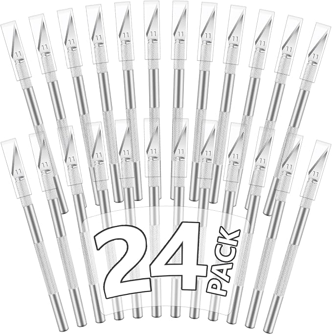 Jetmore 24 Pack Exacto Knife Set, Craft Knife, Precision Hobby Knife Kit by Jetmore