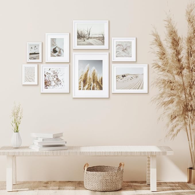 ArtbyHannah Gallery Wall Frame Set, 8 Pack Picture Frames Collage Wall Decor - Image 2