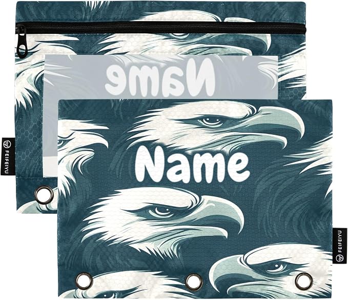 Custom Eagles Head Pencil Pouch by BOENLE-WELCOMEYOURCOMING