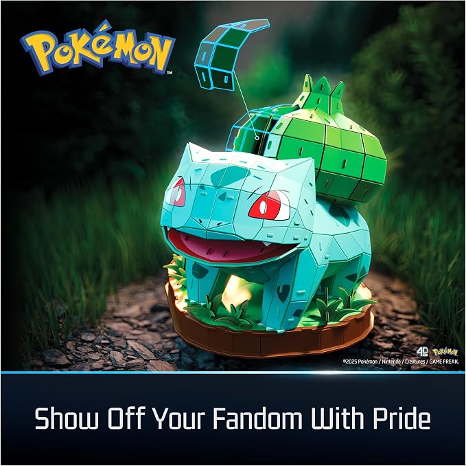 4D Build Pokémon Bulbasaur 3D Puzzle Model Kit, Desk Décor, Shelf Display - Image 6