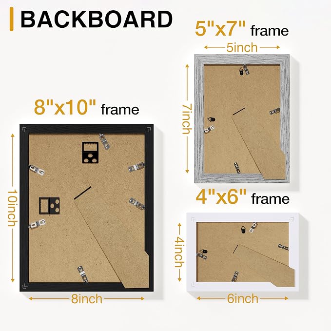 Vittanly 15 Pack Picture Frames Collage Wall Decor, Gallery Frame Set - Image 9