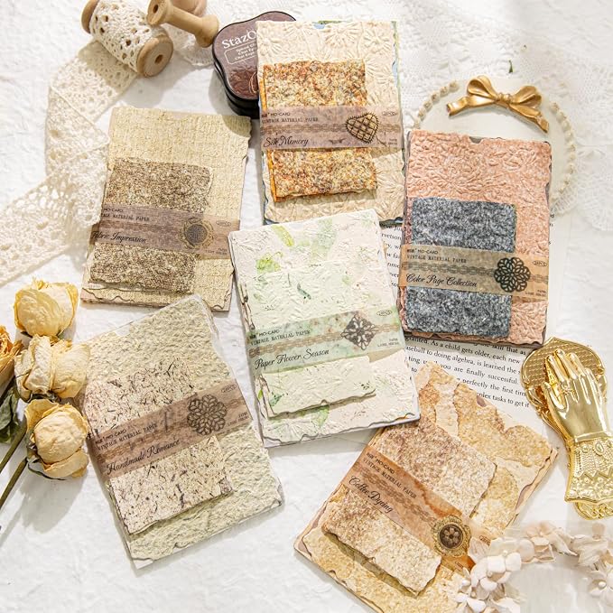 168Pcs Textured Scrapbook Paper Kit - Image 2