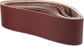 4 x 36 Inch Sanding Belt, 12 Pack 80 Grit 4x36 Aluminum Oxide Sanding belts (4x36 Inch, 80 Grit)
