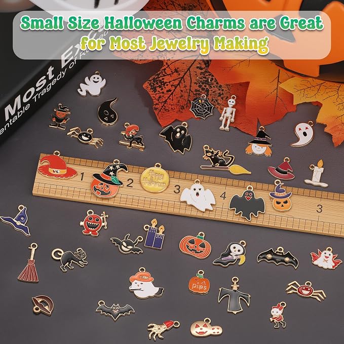 100Pcs 50 Pairs Halloween Charms - Image 3