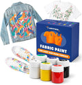 Fabric Paint Set for Clothes 6 Colors – Permanent Textile Paint for T-Shirts by 7+Artists