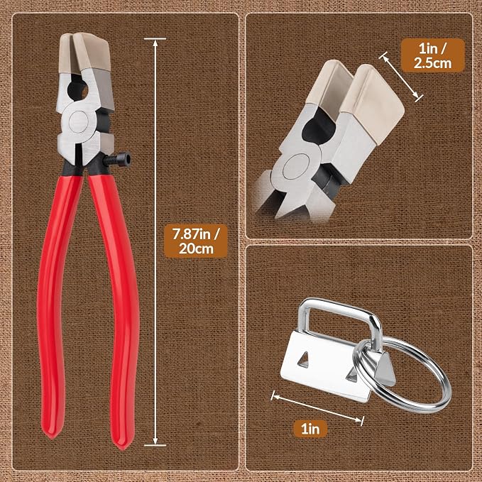 70pcs Key Fob Hardware Set 1 Inch - Image 2