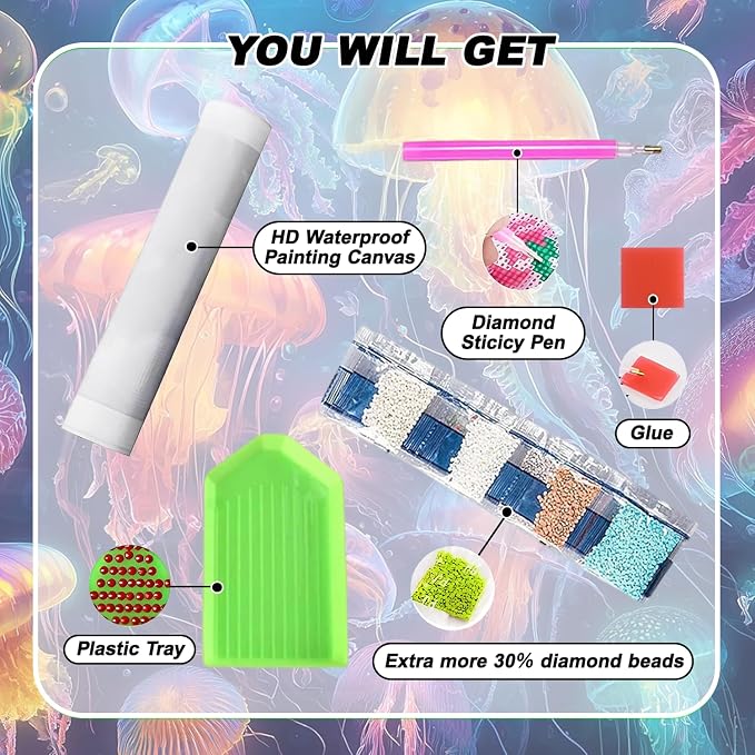 VeGuude Jellyfish Diamond Art Kits - Image 4