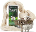 100% Natural Merino Wool Roving by DesertBreezeDistributing