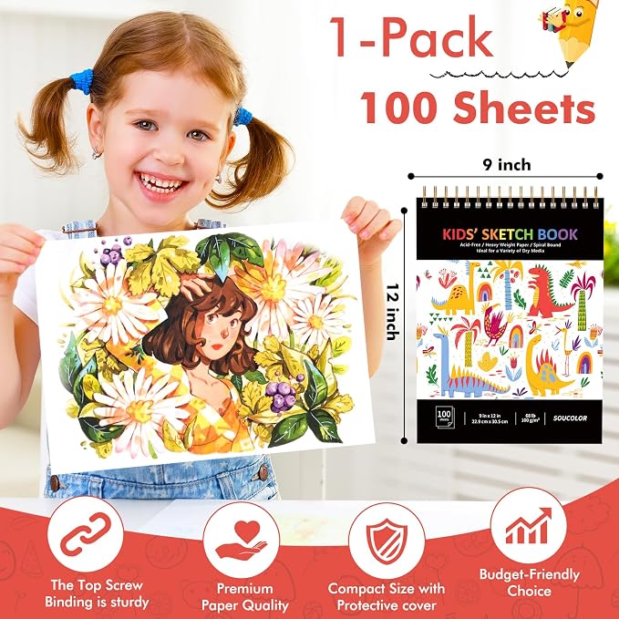 Soucolor Sketch Book for Kids - Image 6
