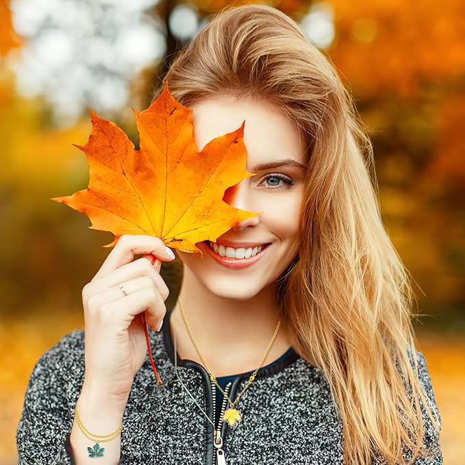 MARFOREVER 120 Pcs Maple Leaf Charm Fall Charms - Image 6