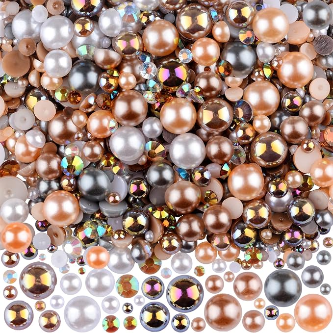 3900+ Pcs Rhinestones and Pearls Kit, 2-10mm Flatback Gems by ShowNow