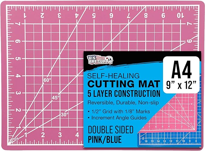 U.S. Art Supply 9" x 12" Self-Healing Cutting Mat 5-Ply by USArtSupply