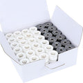 New brothread 144pcs 60S/2 Prewound Bobbin Thread Plastic Size A SA156 by Newbrothread