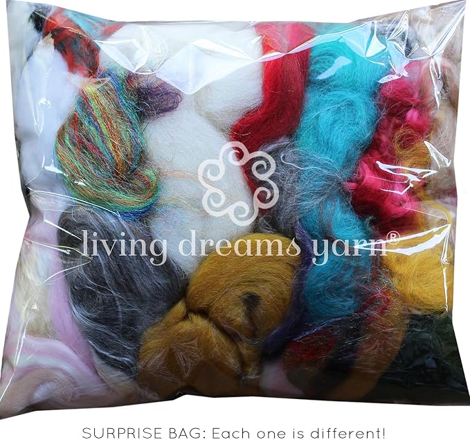 Assorted Merino Roving Ends & Mixed Fiber Waste - Image 5