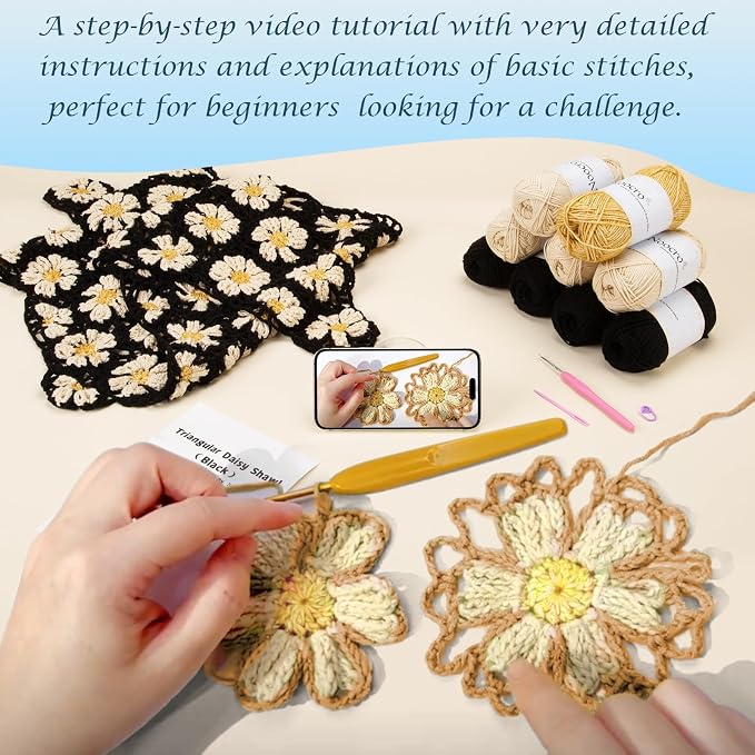 Noocro Crochet Kit for Intermediate or Advanced Levels, Complete Craft Kit for - Image 5