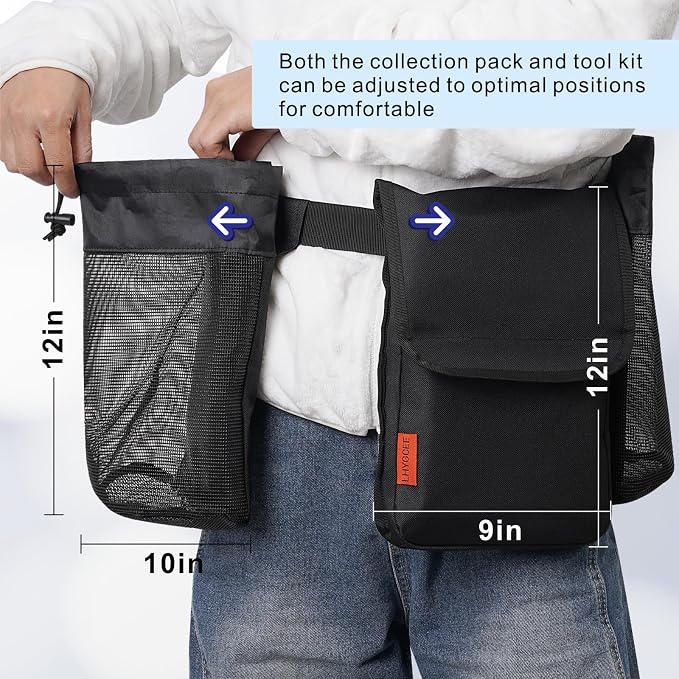 Rock Collecting Bag, Foraging Waist Pack - Image 2