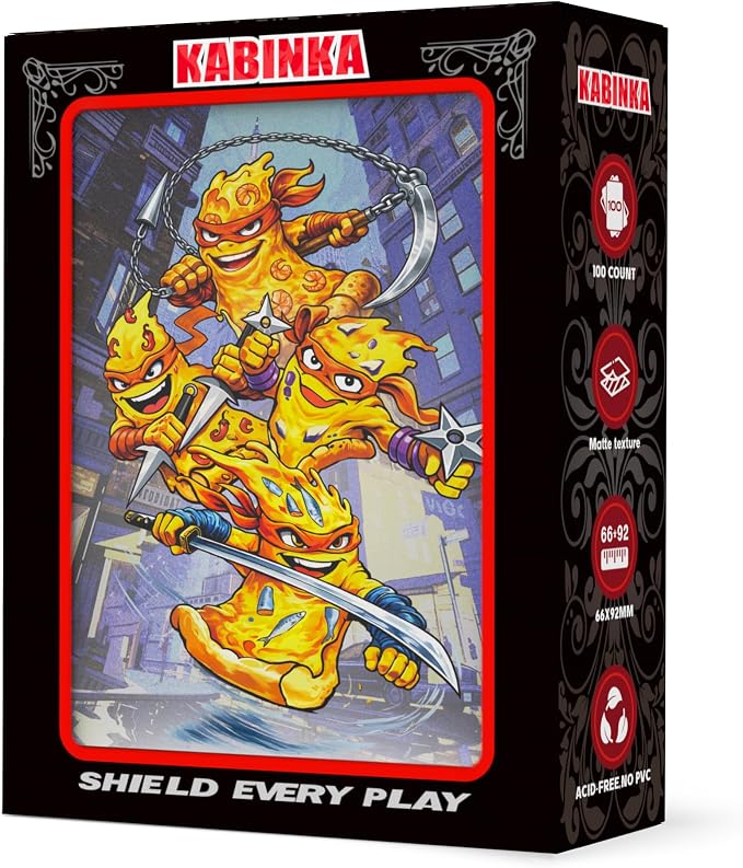 Kabinka MTG Card Sleeves-Turtles 100 Standard Size Pack Clear Front & Matte - Image 9