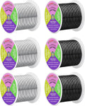 Mandala Crafts 8 Gauge Silver Tone Black Anodized Aluminum Craft Wire | 120 FT by MandalaCrafts