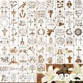 72 Pcs Christian Cross Stencils by atydkug