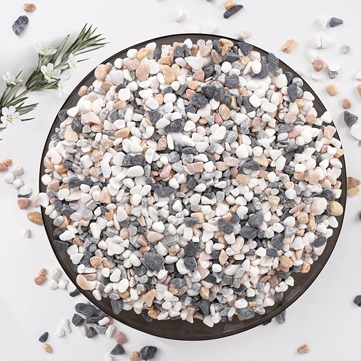 Pulovin 2.5 lbs Small Rocks for Plants, 1/5 Inch Pebbles for Indoor Plants by GardenSteward
